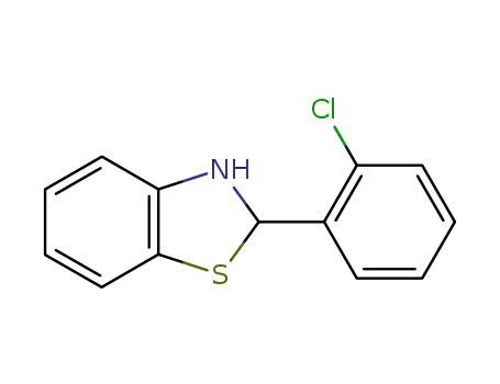Molecular Structure of 13945-01-2 (2-(2-chlorophenyl)-2,3-dihydro-1,3-benzothiazole)