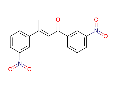 Molecular Structure of 7509-22-0 (1,3-bis(3-nitrophenyl)but-2-en-1-one)