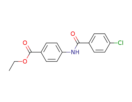 Molecular Structure of 100278-50-0 (ethyl 4-[(4-chlorobenzoyl)amino]benzoate)