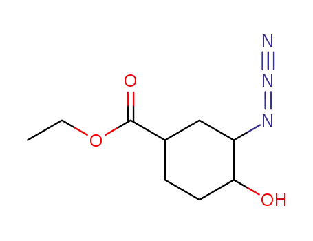 ethyl (1R*,3S*,4S*)-3-azido-4-hydroxycyclohexane-1-carboxylate