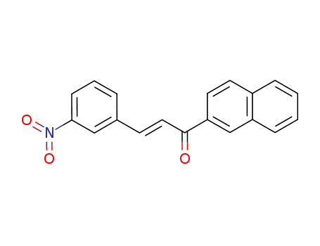 Molecular Structure of 62918-39-2 (2-Propen-1-one, 1-(2-naphthalenyl)-3-(3-nitrophenyl)-, (2E)-)