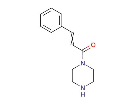 Molecular Structure of 55486-27-6 (1-CINNAMOYL-PIPERAZINE)