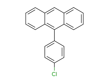 Molecular Structure of 23674-16-0 (9-(4-chlorophenyl)anthracene)