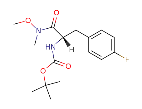Molecular Structure of 135545-01-6 (Carbamic acid,
[(1S)-1-[(4-fluorophenyl)methyl]-2-(methoxymethylamino)-2-oxoethyl]-,
1,1-dimethylethyl ester)
