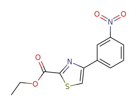 Molecular Structure of 53101-05-6 (Ethyl 4-(3-Nitrophenyl)thiazole-2-carboxylate)