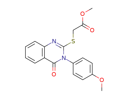 Acetic acid,
[[3,4-dihydro-3-(4-methoxyphenyl)-4-oxo-2-quinazolinyl]thio]-, methyl
ester