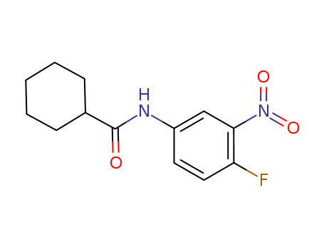 Molecular Structure of 198879-98-0 (Cyclohexanecarboxamide, N-(4-fluoro-3-nitrophenyl)-)