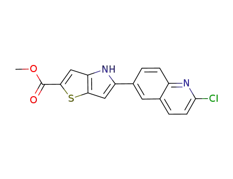 5-(2-chloro-quinolin-6-yl)-4H-thieno[3,2-b]pyrrole-2-carboxylic acid methyl ester