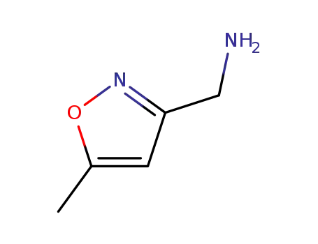 Molecular Structure of 154016-48-5 ((5-Methyl-3-isoxazolyl)methylamine)