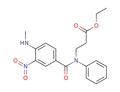 4-methylamino-3-nitro-benzoic acid-N-phenyl-N-(2-ethoxycarbonylethyl)amide