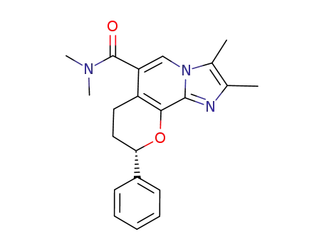 (9S)-2,3-dimethyl-9-phenyl-7H-8,9-dihydropyrano[2,3-c]imidazo[1,2-a]pyridine-6-carboxylic acid dimethylamide