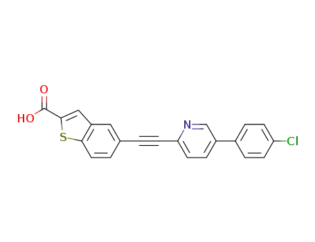 5-[5-(4-chloro-phenyl)-pyridin-2-ylethynyl]-benzo[b]thiophene-2-carboxylic acid