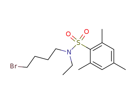 Molecular Structure of 161452-15-9 (Benzenesulfonamide, N-(4-bromobutyl)-N-ethyl-2,4,6-trimethyl-)