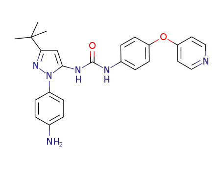 1-[2-(4-aminophenyl)-5-tert-butyl-2H-pyrazol-3-yl]-3-[4-(pyridin-4-yloxy)-phenyl]-urea