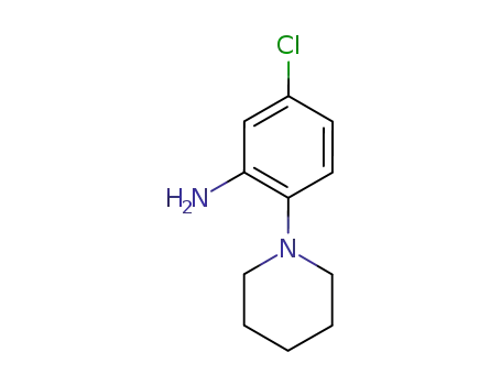 Molecular Structure of 412308-45-3 (5-CHLORO-2-PIPERIDIN-1-YL-PHENYLAMINE)