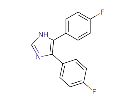 Molecular Structure of 68163-71-3 (4,5-BIS-(P-FLUOROPHENYL)IMIDAZOLE)