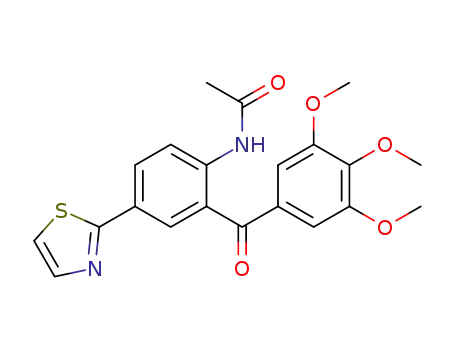 N-(4-(thiazol-2-yl)-2-(3,4,5-trimethoxybenzoyl)phenyl)acetamide