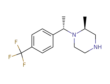 Molecular Structure of 306296-89-9 ((S)-2-Methyl-1-[(S)-1-(4-trifluoromethyl-phenyl)-ethyl]-piperazine)