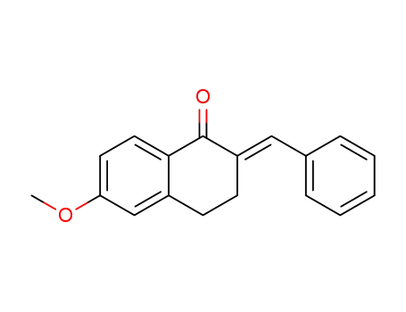 (E)-2-benzylidene-6-methoxy-3,4-dihydronaphthalen-1(2H)-one