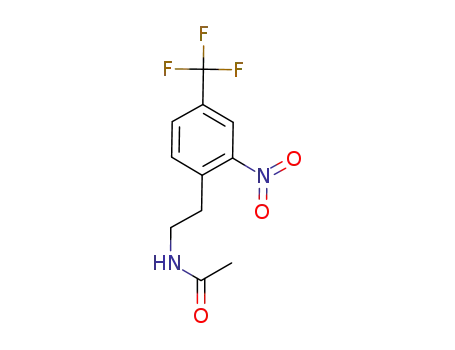 Molecular Structure of 862875-38-5 (Acetamide, N-[2-[2-nitro-4-(trifluoromethyl)phenyl]ethyl]-)