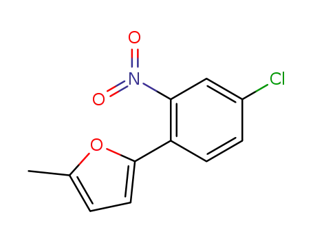 Molecular Structure of 1045704-63-9 (2-methyl-5-(4-chloro-2-nitrophenyl)-furan)