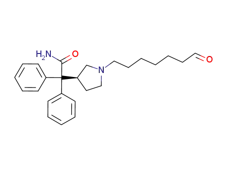 (S)-3-(1-carbamoyl-1,1-diphenylmethyl)-1-(7-oxohept-1-yl)pyrrolidine