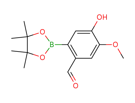 Benzaldehyde,
4-hydroxy-5-methoxy-2-(4,4,5,5-tetramethyl-1,3,2-dioxaborolan-2-yl)-
