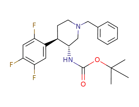 tert-butyl (3R,4R)-1-benzyl-4-(2,4,5-trifluorophenyl)piperidin-3-ylcarbamate