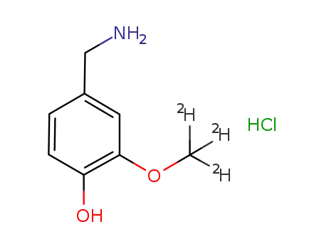 4-(aminomethyl)-2-methoxy-d3-phenol hydrochloride