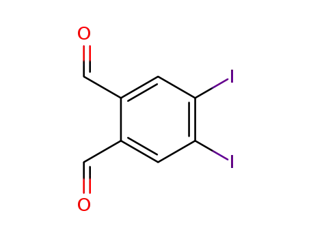 Molecular Structure of 875535-39-0 (1,2-Benzenedicarboxaldehyde, 4,5-diiodo-)
