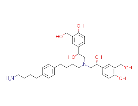 (4-(4-(4-(bis-(2-(4-hydroxy-3-hydroxymethylphenyl)-2-(R)-hydroxyethyl)amino)butyl)phenyl)butyl)amine