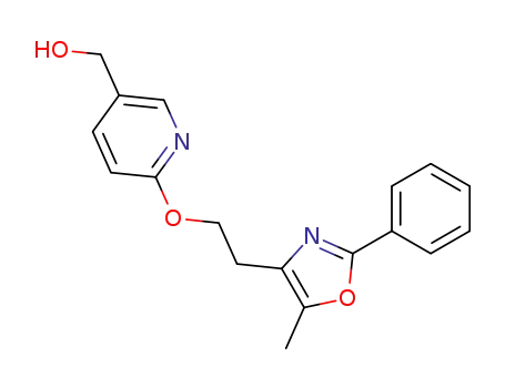 Molecular Structure of 331746-72-6 (3-Pyridinemethanol, 6-[2-(5-methyl-2-phenyl-4-oxazolyl)ethoxy]-)