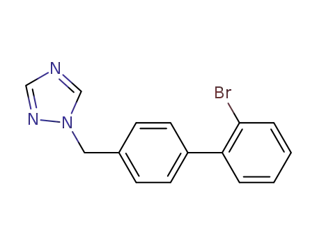 Molecular Structure of 735333-61-6 (1-(2'-Bromo-biphenyl-4-ylmethyl)-1H-[1,2,4]triazole)