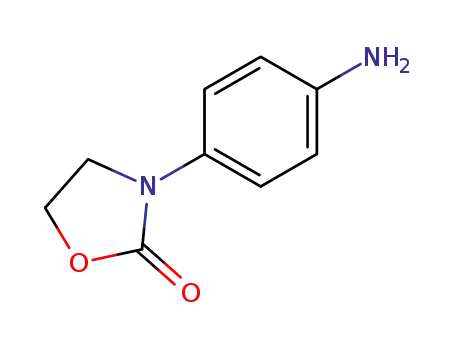 Molecular Structure of 22036-26-6 (3-(4-aminophenyl)-1,3-oxazolidin-2-one)