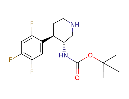 tert-butyl(3R,4R)-4-(2,4,5-trifluorophenyl)piperidin-3-ylcarbamate