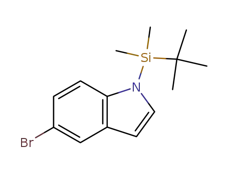 Molecular Structure of 331432-91-8 (5-bromo-1-(tert-butyldimethylsilyl)-1h-indole)