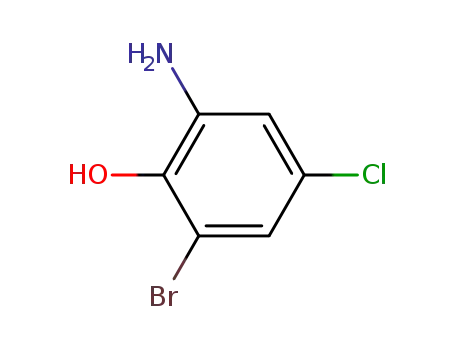 Molecular Structure of 179314-60-4 (2-Amino-6-bromo-4-chlorophenol)