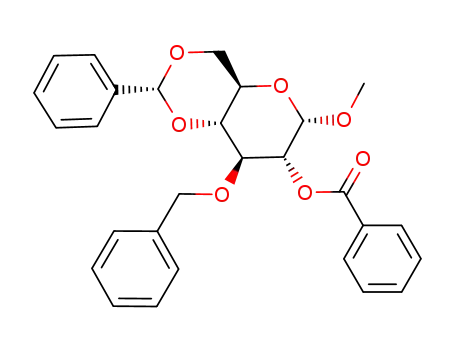methyl 2‐O‐benzoyl‐3‐O‐benzyl‐4,6‐O-benzylidene‐α‐D‐glucopyranoside