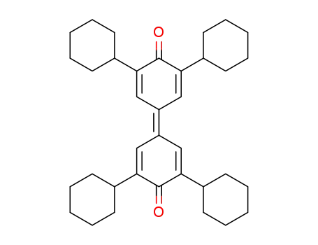 Molecular Structure of 83489-74-1 (2,5-Cyclohexadien-1-one,
2,6-dicyclohexyl-4-(3,5-dicyclohexyl-4-oxo-2,5-cyclohexadien-1-ylidene)
-)