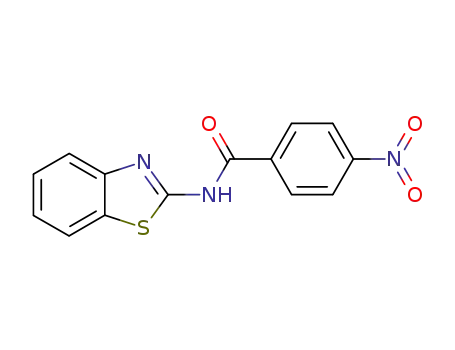Molecular Structure of 35353-21-0 (N-(1,3-benzothiazol-2-yl)-4-nitrobenzamide)