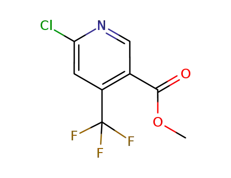 Molecular Structure of 261635-79-4 (METHYL 6-CHLORO-4-(TRIFLUOROMETHYL)NICOTINATE)