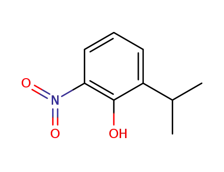 Molecular Structure of 7545-71-3 (2-ISOPROPYL-6-NITROPHENOL)