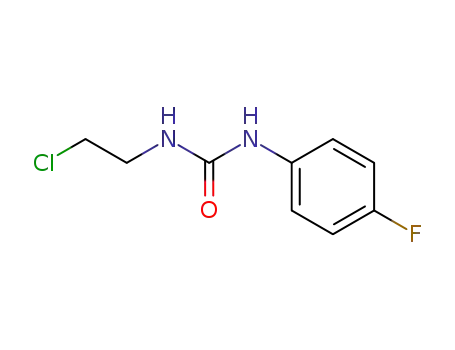 Molecular Structure of 13908-32-2 (N-(2-CHLOROETHYL)-N'-(4-FLUOROPHENYL)UREA)