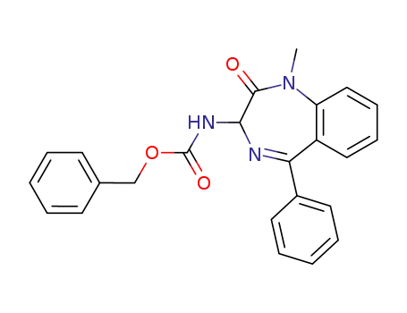 Carbamic acid,
(2,3-dihydro-1-methyl-2-oxo-5-phenyl-1H-1,4-benzodiazepin-3-yl)-,
phenylmethyl ester
