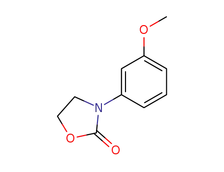 Molecular Structure of 5198-47-0 (2-Oxazolidinone, 3-(3-methoxyphenyl)-)