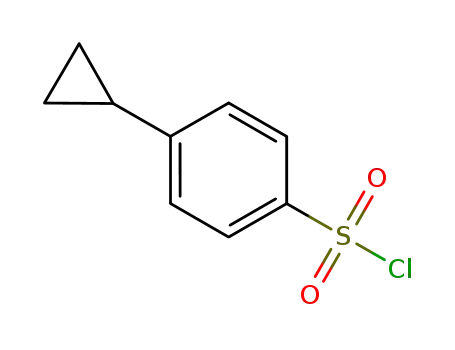 Molecular Structure of 167404-32-2 (4-Cyclopropylbenzene-1-sulfonyl chloride)