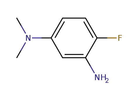 Molecular Structure of 192819-46-8 (1,3-Benzenediamine,4-fluoro-N1,N1-dimethyl-(9CI))