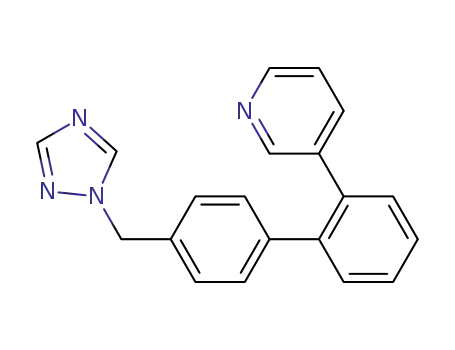 Molecular Structure of 735333-63-8 (3-(4'-[1,2,4]Triazol-1-ylmethyl-biphenyl-2-yl)-pyridine)