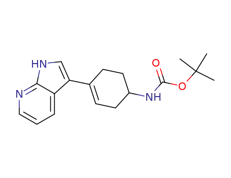 [4-(1H-pyrrolo[2,3-b]pyridin-3-yl)-cyclohex-3-enyl]-
카르바민산 tert-부틸 에스테르