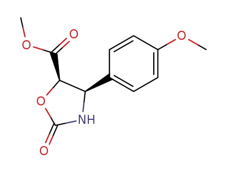 5-Oxazolidinecarboxylic acid, 4-(4-methoxyphenyl)-2-oxo-, methyl ester,
(4R,5R)-